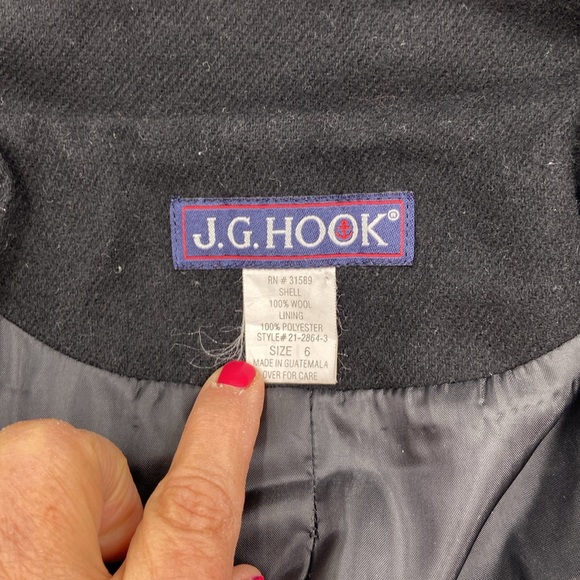 J.G Hook Wool Jacket, Women Size 6 - Picture 3 of 8